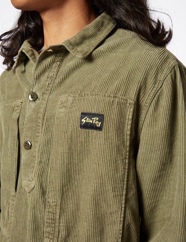 Stan Ray Painters Shirt (Cord) - Olive Green