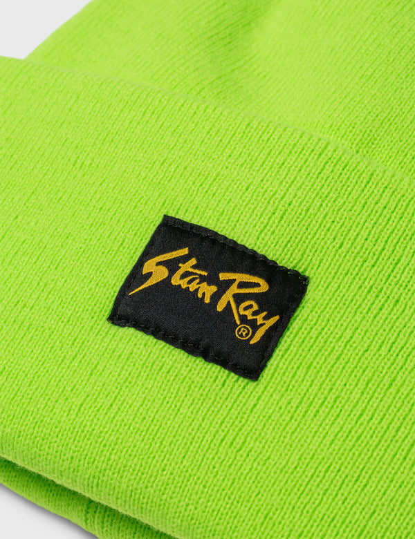 Stan Ray Fold Beanie Hat - Lime Green