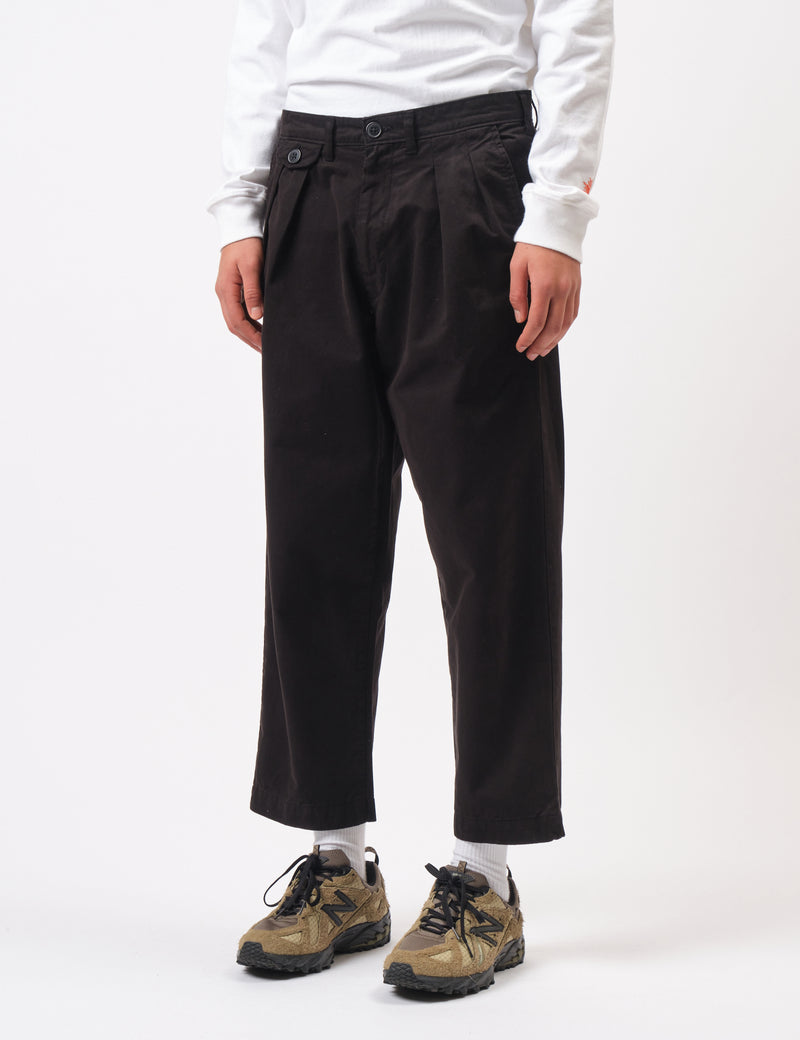 Bhode Two Pleat Pant - Black