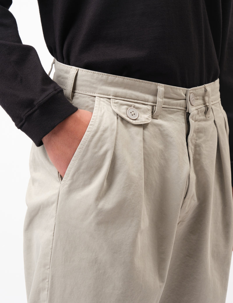 Bhode Two Pleat Pant - Stone