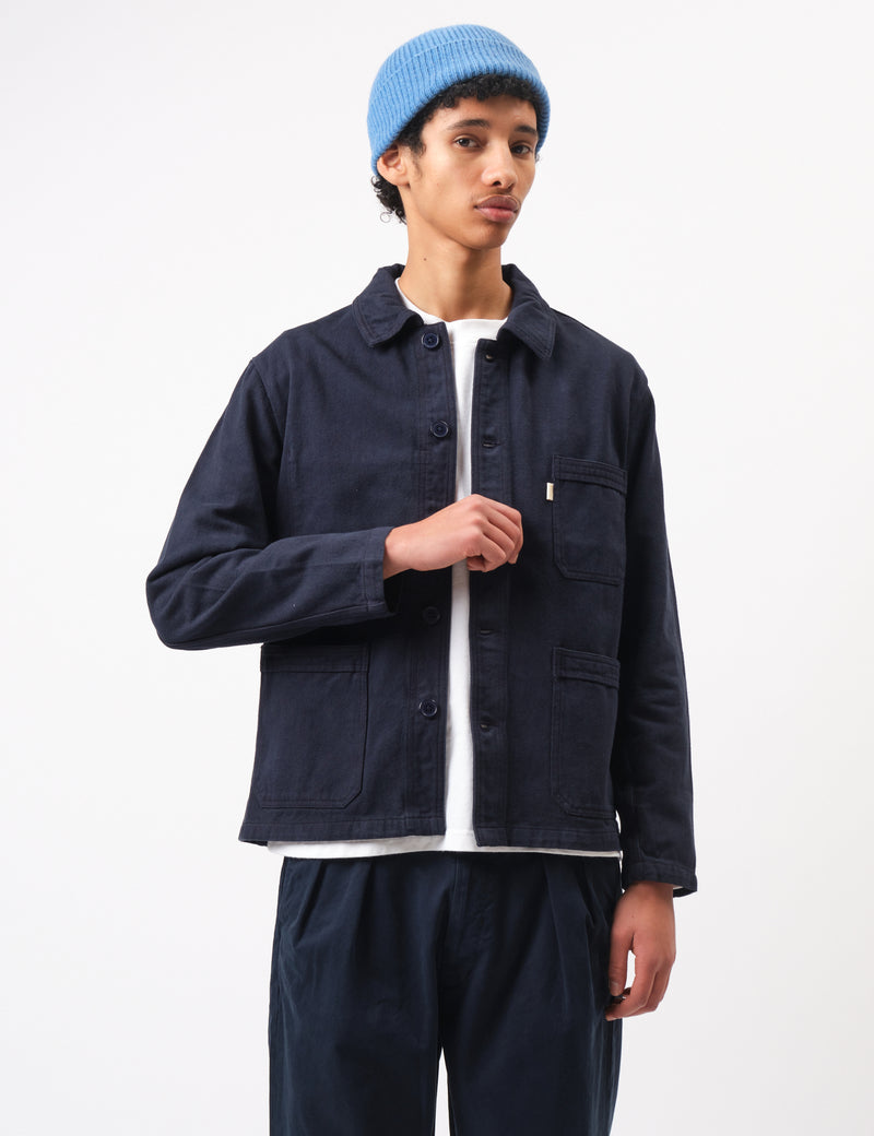 Bhode French Chore Jacket Mk.II - Night Sky Blue