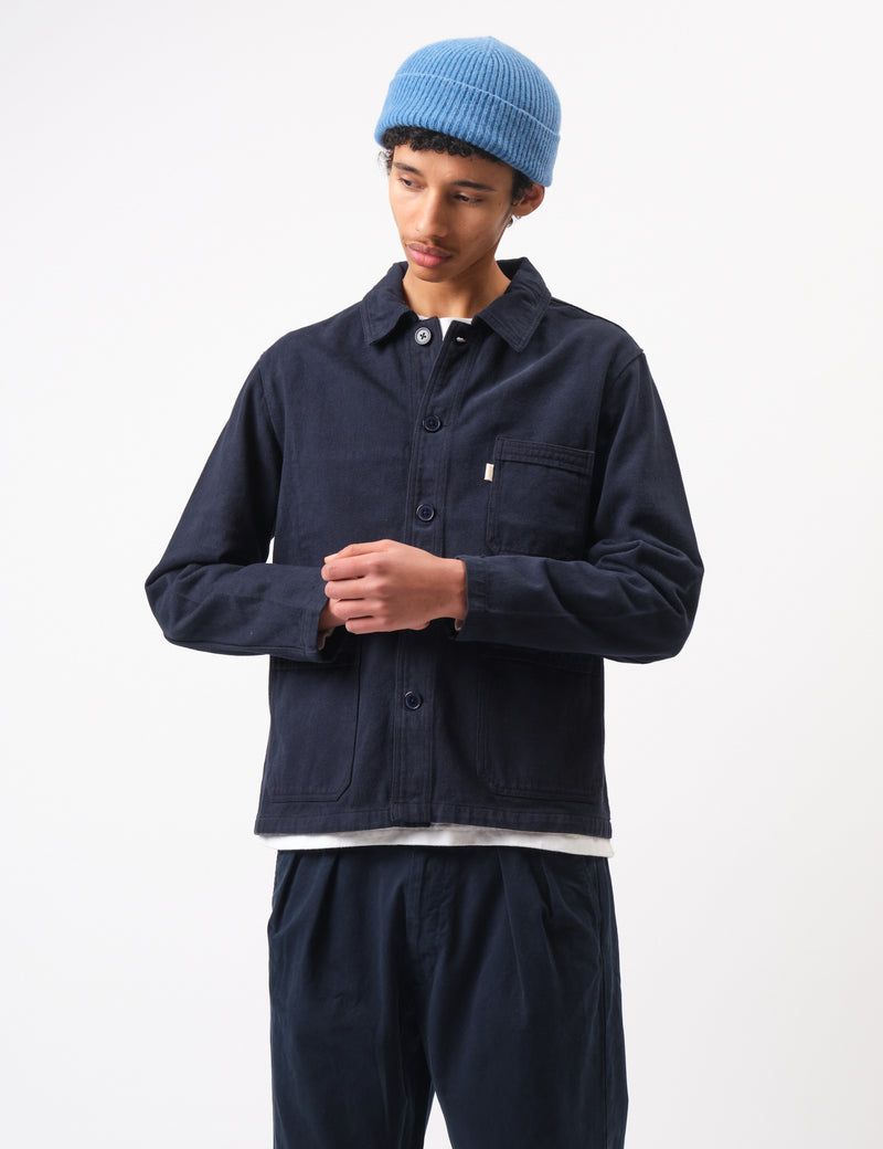 Bhode French Chore Jacket Mk.II - Night Sky Blue