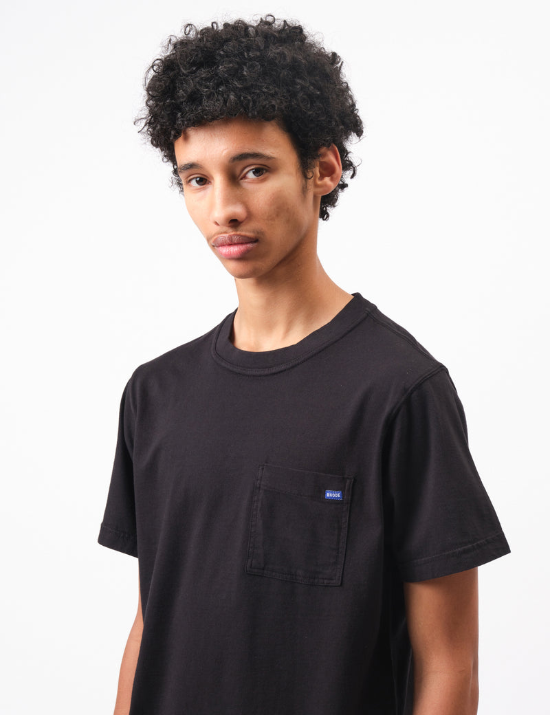 Bhode Everyday Pocket T-Shirt - Washed Black