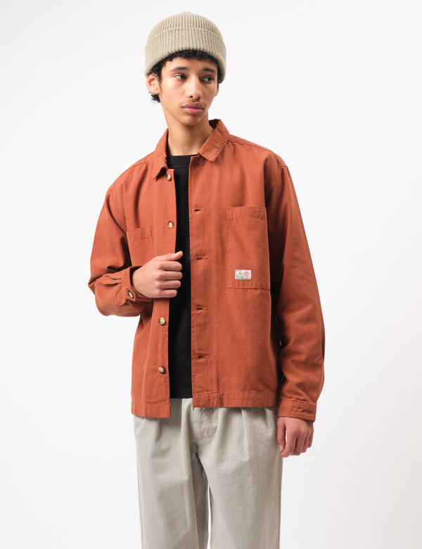 Bhode Hunting Overshirt Twill - Rust