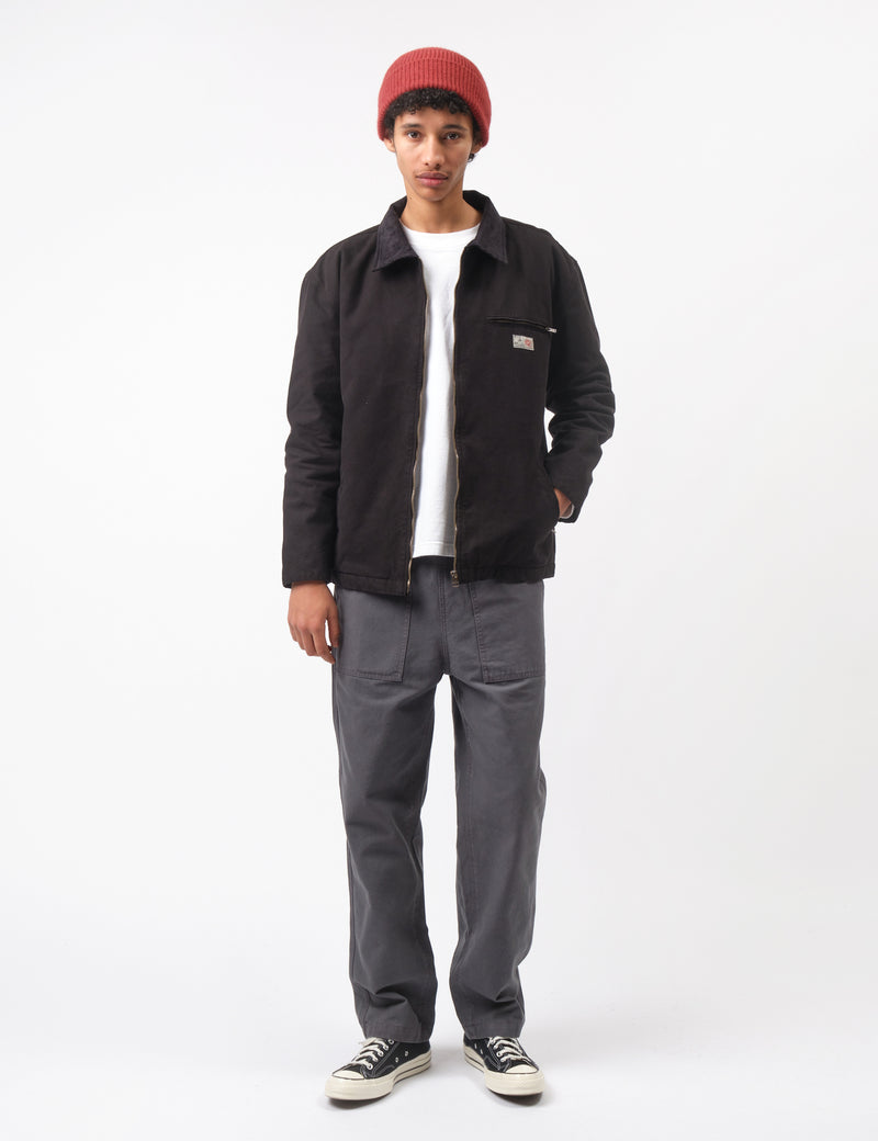 Bhode Mechanics Jacket Canvas (Insulated) - Washed Black