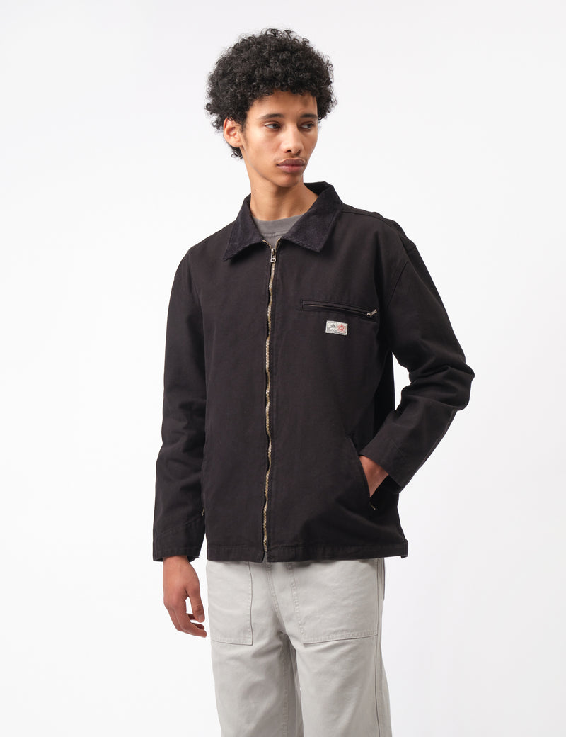 Bhode Mechanics Jacket Canvas - Washed Black