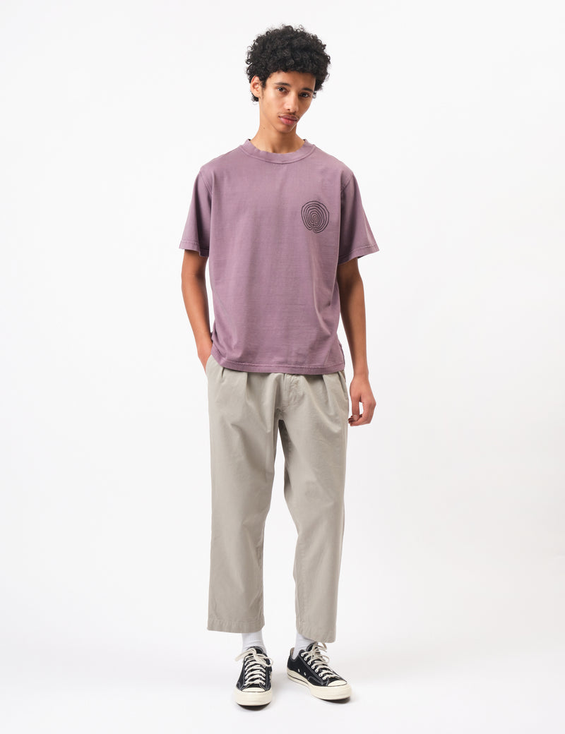 Bhode Myths Pigment Washed Tee - Plum