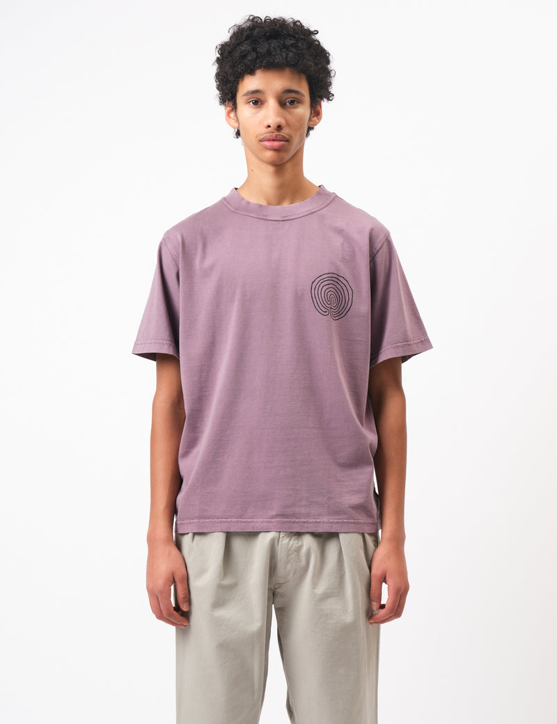 Bhode Myths Pigment Washed Tee - Plum