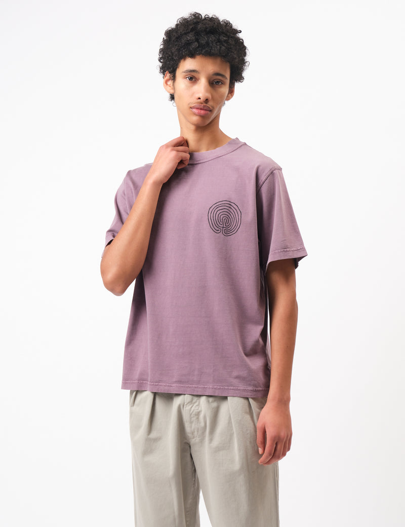 Bhode Myths Pigment Washed Tee - Plum