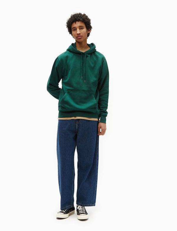 Bhode Oversized Pocket Hoodie - Waldgrün