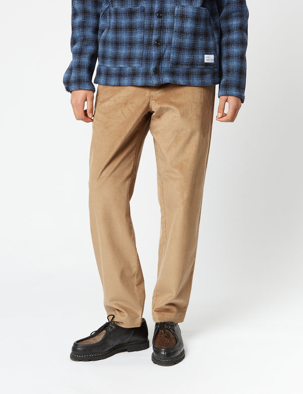 Bhode x Brisbane Cord Pant (Relaxed, Straight) - Fawn Khaki