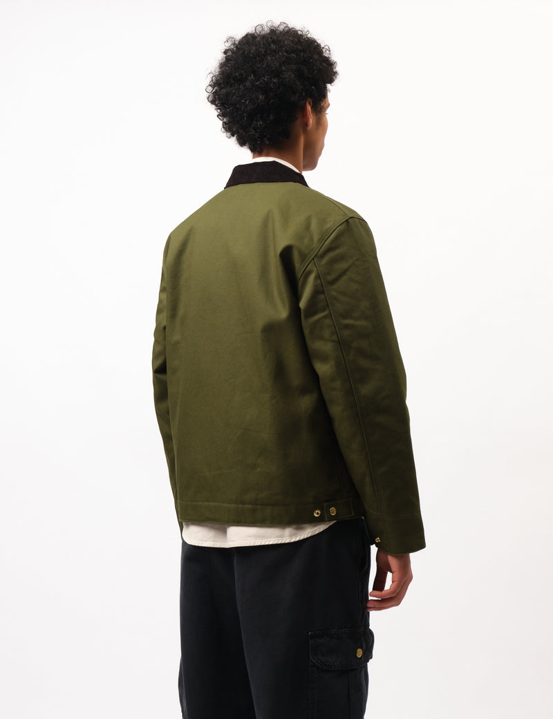 Carhartt WIP Detroit Jacket (Blanket Lined) - Tarragon Green