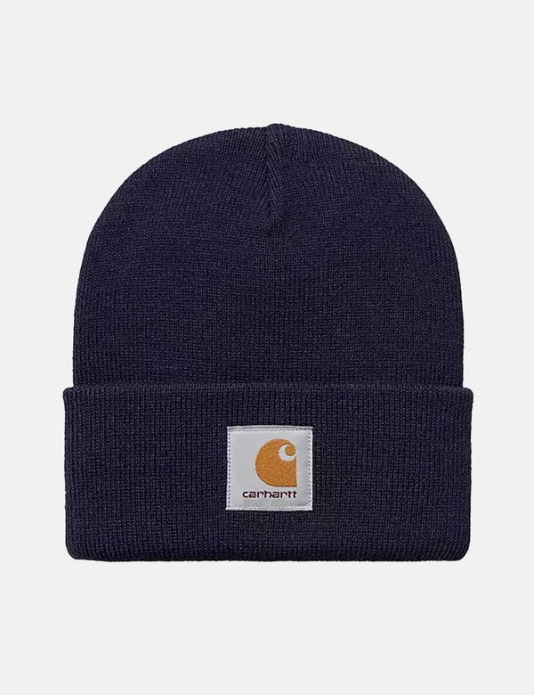 Carhartt-WIP Short Watch Beanie Hat - Cassis Blue