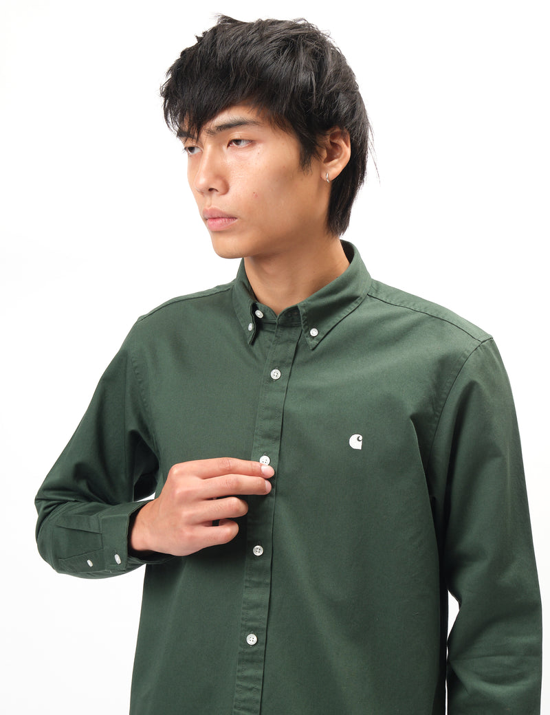 Carhartt WIP Madison Shirt (Regular) - Sycamore Tree Green