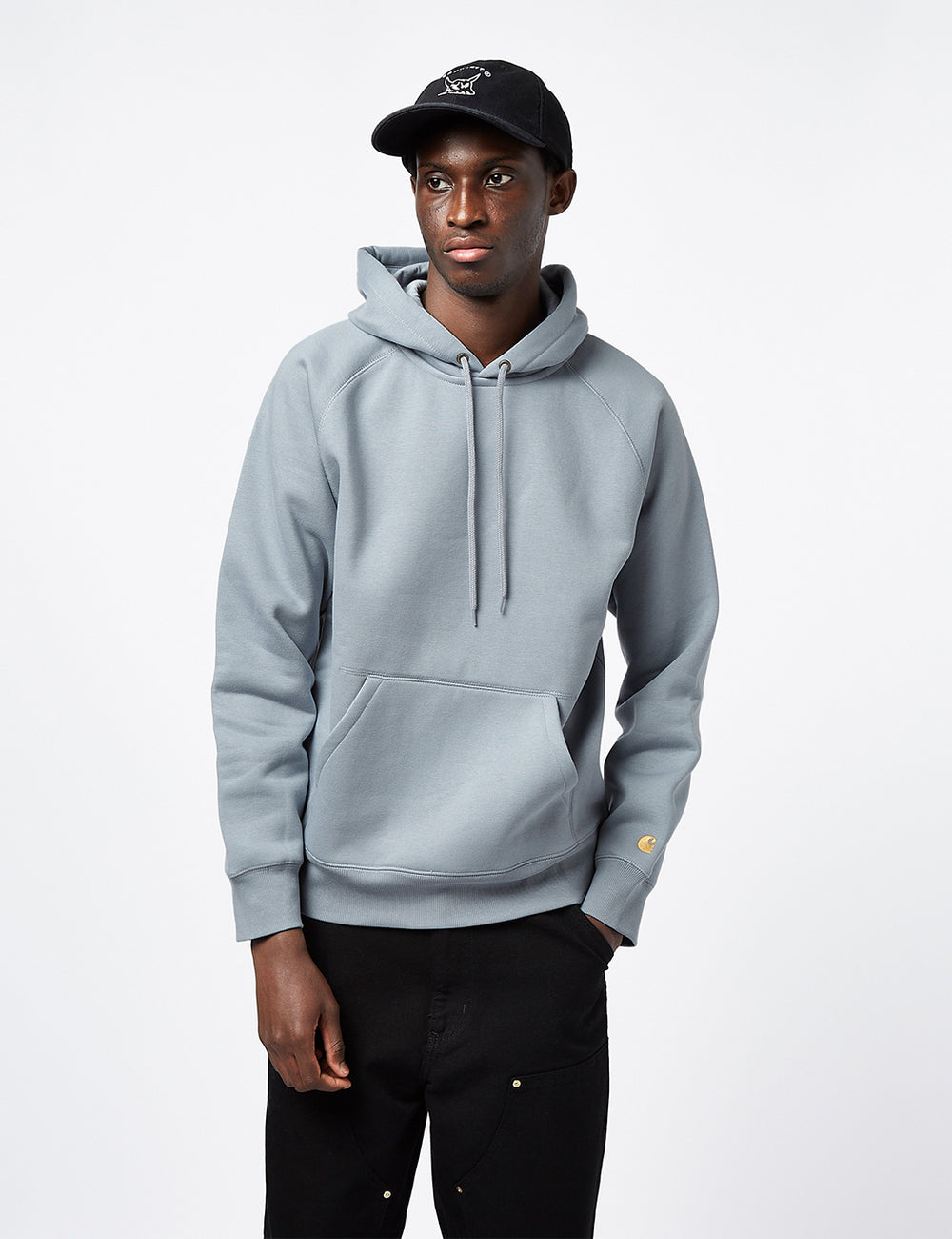 Carhartt WIP Chase Hooded Sweatshirt Mirror Grey I Urban Excess