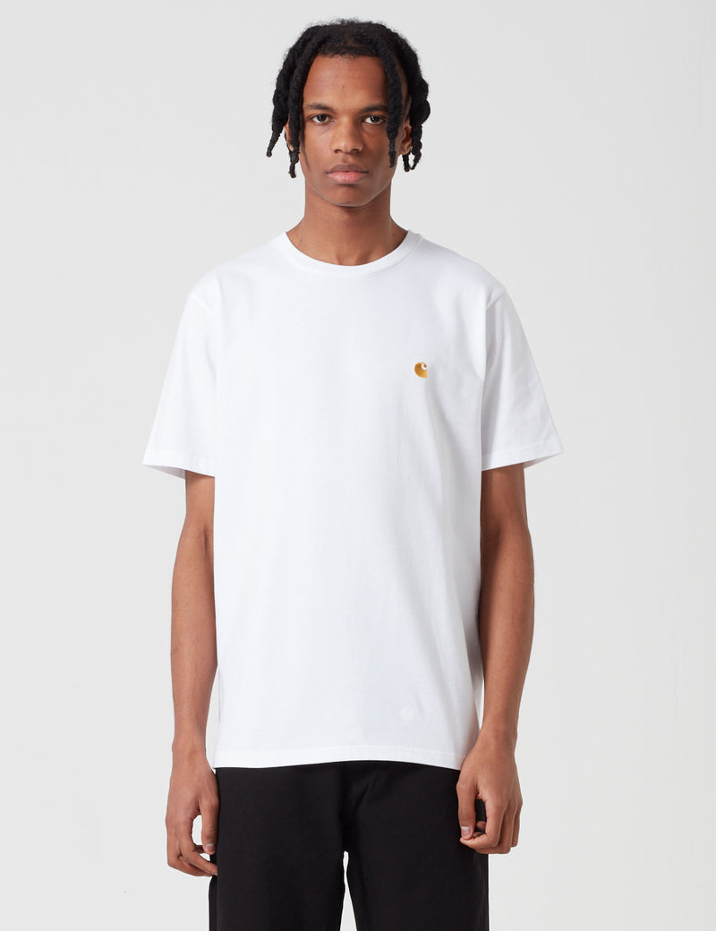 Carhartt-WIP Chase T-Shirt - Weiß