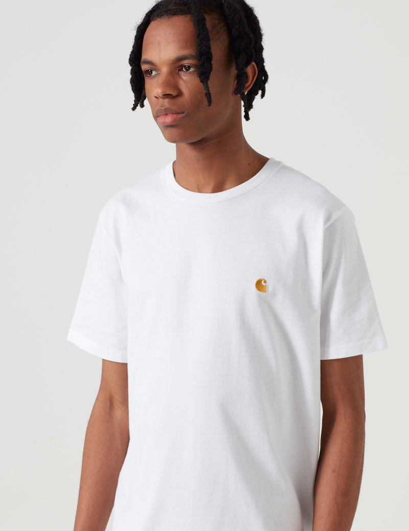 Carhartt-WIPチェイスTシャツ-ホワイト