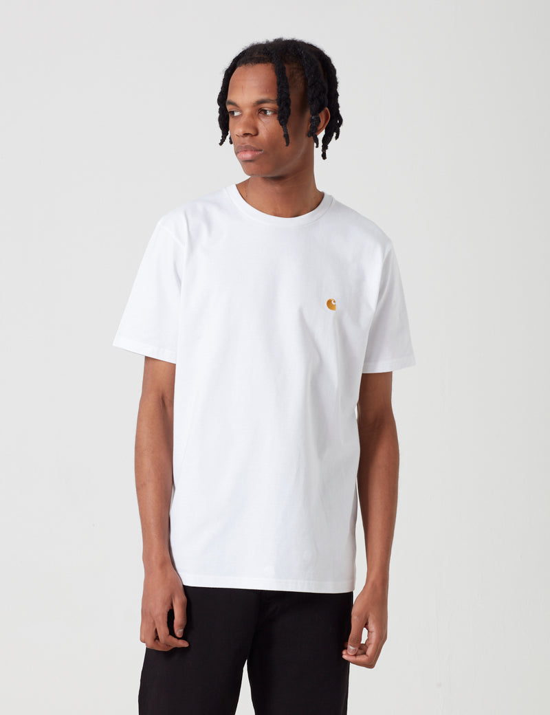 Carhartt-WIPチェイスTシャツ-ホワイト