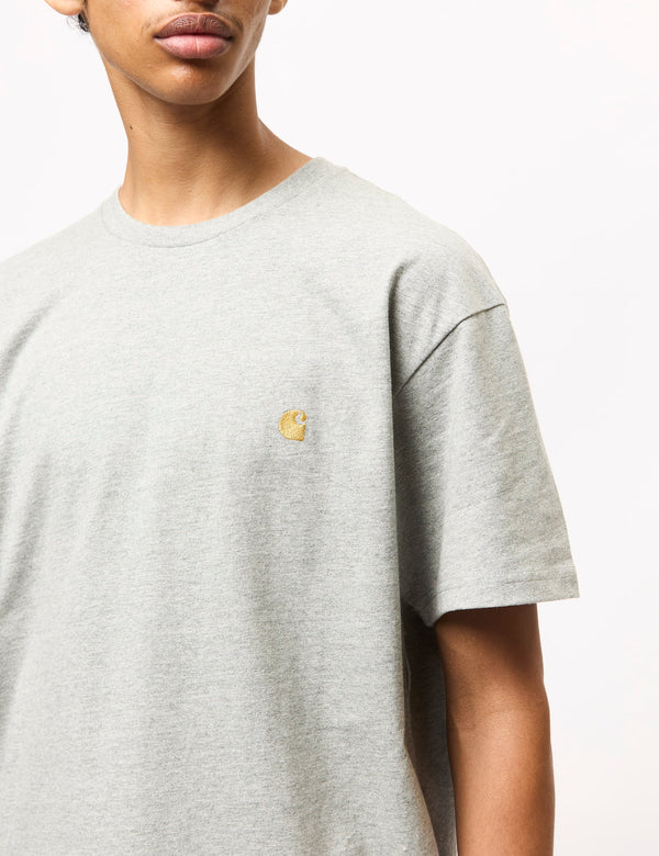 Carhartt WIP Chase T-Shirt (Loose) - Grey Heather