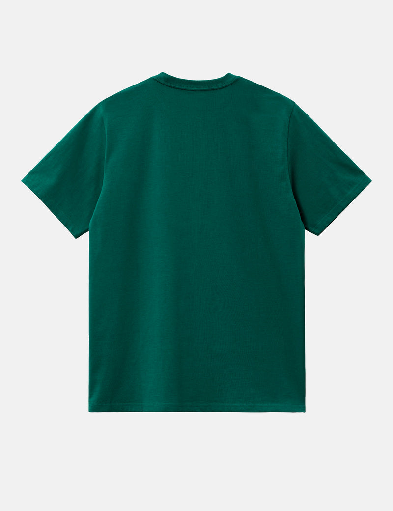 Carhartt-WIP Chase T-Shirt (Loose) - Chervil Green/Gold