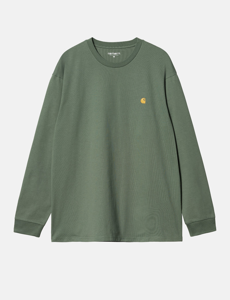 Carhart WIP Long Sleeve Chase T-Shirt - Duck Green
