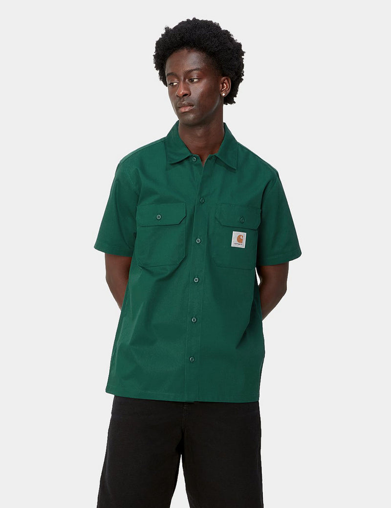 Carhartt-WIP Master Shirt Short Sleeve (Regular) - Chervil Green