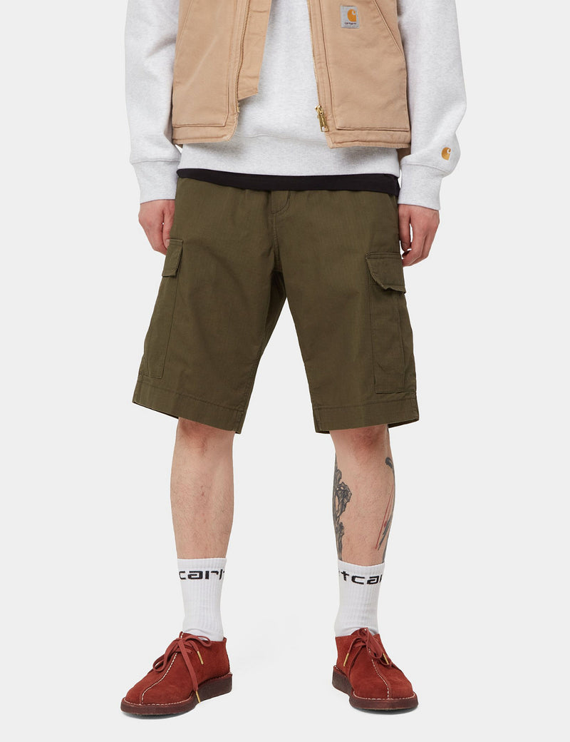 Carhartt-WIP Regular Cargo Short - Park Green Rinsed