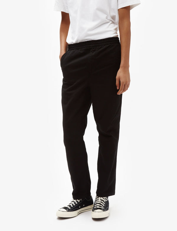 Carhartt WIP Flint Pant (Regular) - Black Garment Dyed