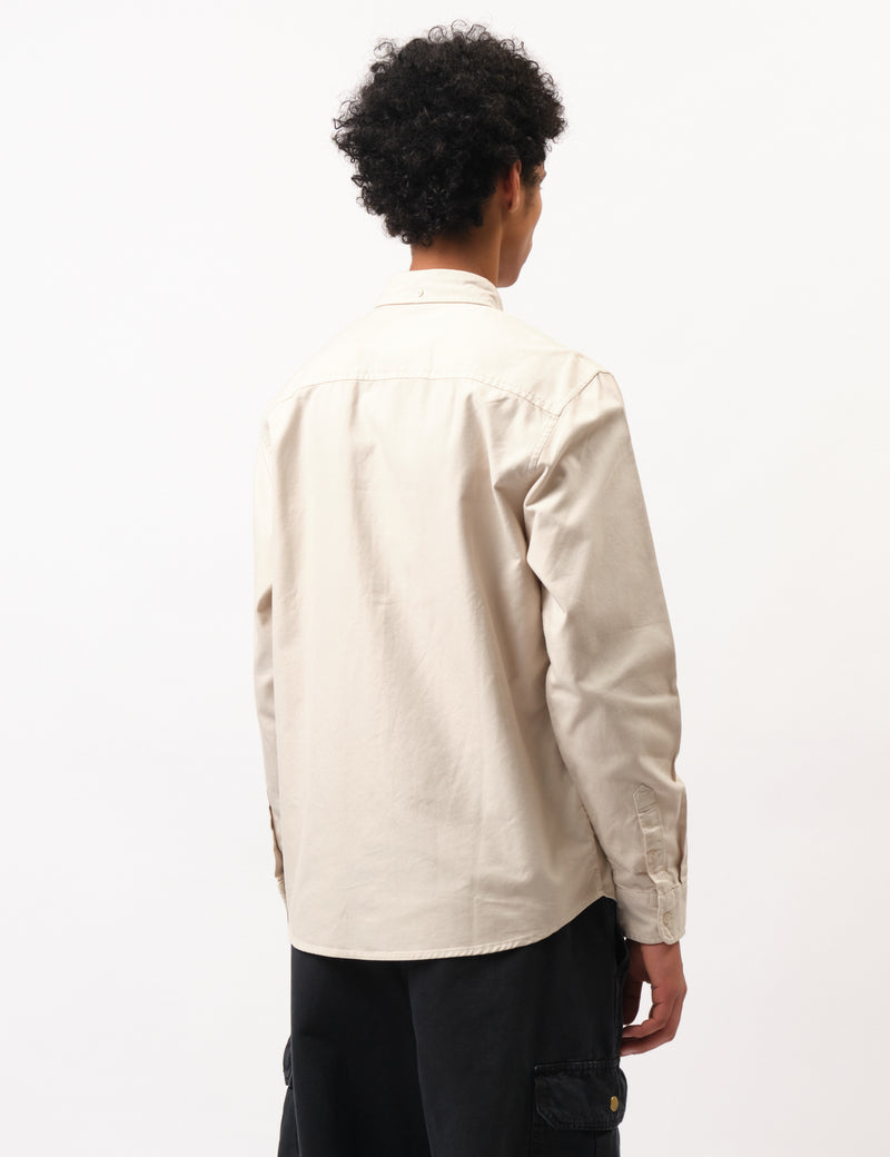 Carhartt WIP Bolton Shirt (Regular) - Moonbeam Grey