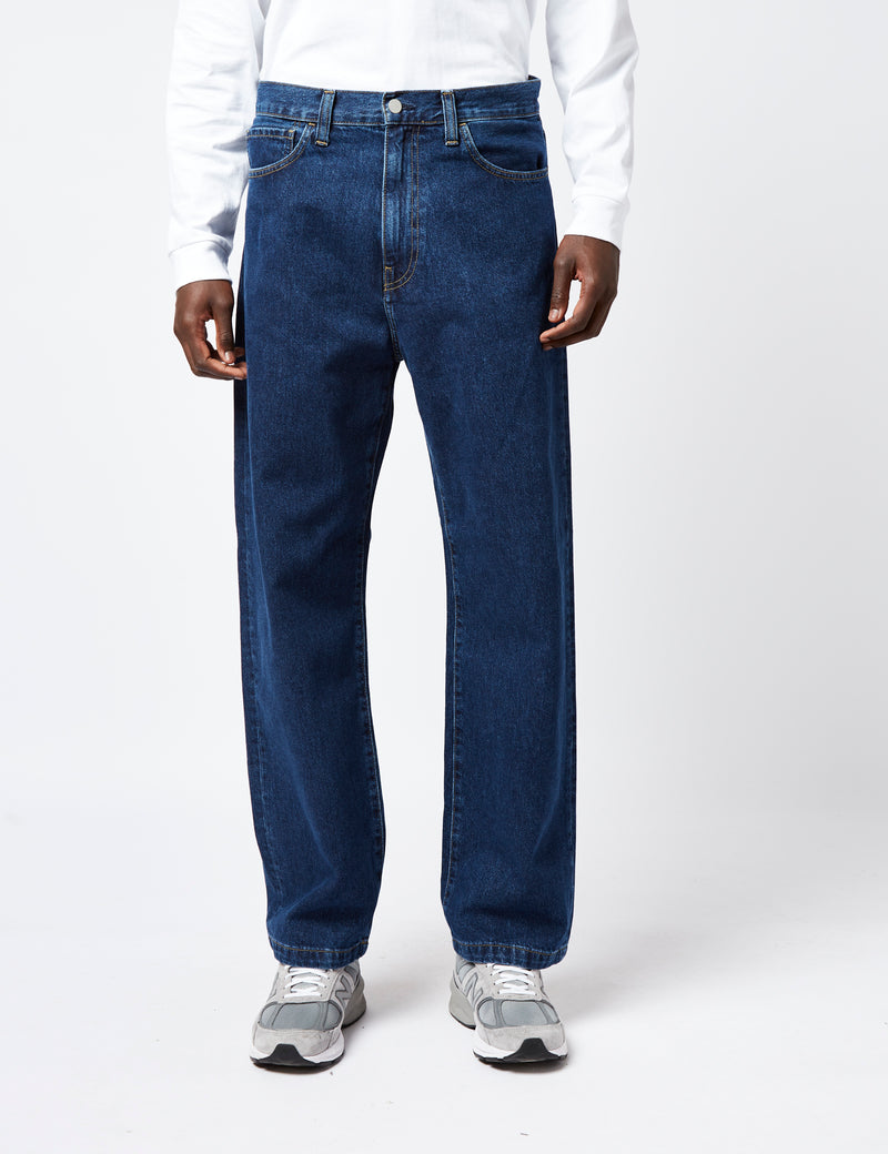 Carhartt WIP landon loose tapered fit jeans in blue stone wash
