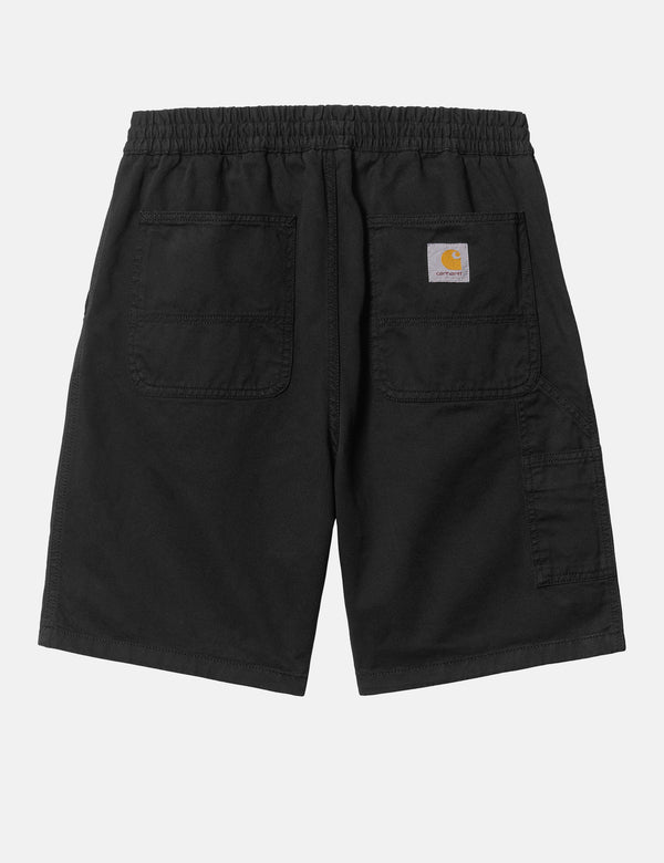 Carhartt-WIP Flint Short - Black Garment Dyed