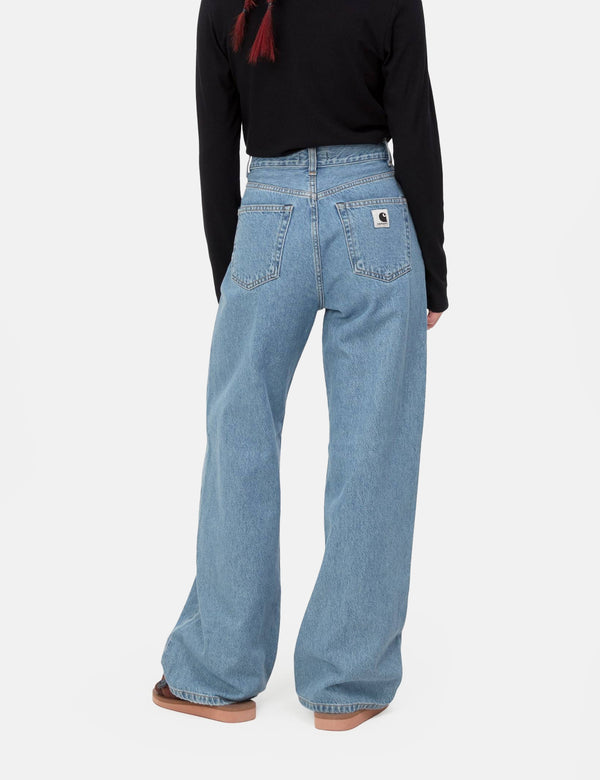 Carhartt-WIP Womens Jane Pant (Loose) - Heavy Stone Wash Blue