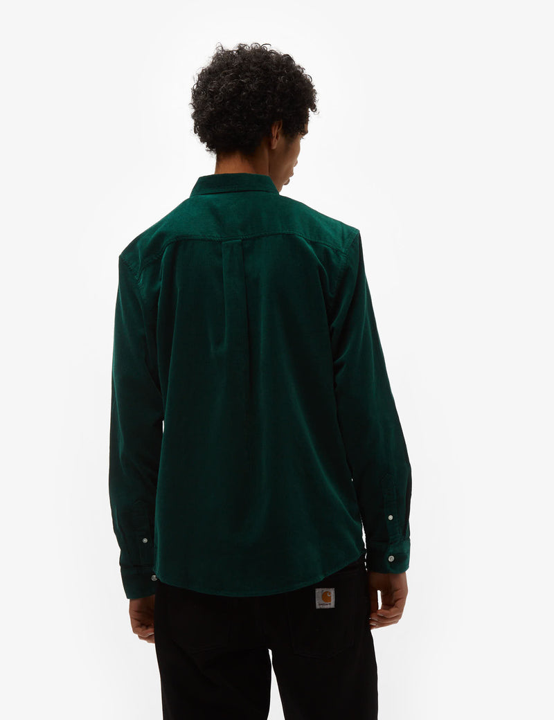 Carhartt-WIP Madison Fine Cord Shirt - Chervil Green