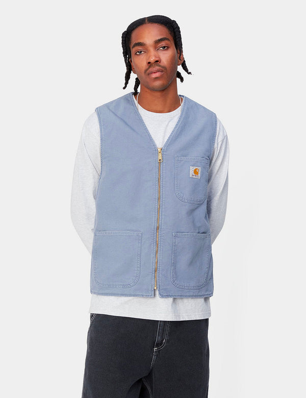 Carhartt-WIP Arbor Vest - Bay Blue Aged Canvas