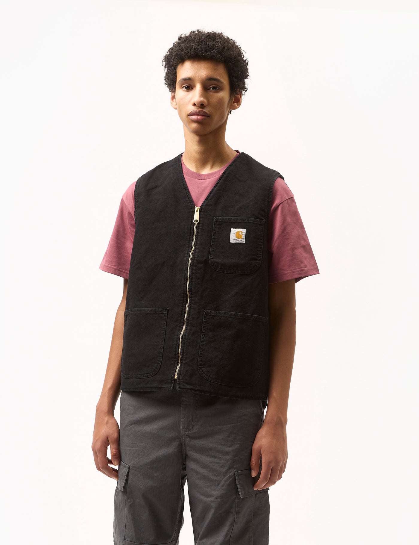 Carhartt WIP Arbor Vest Black Aged Canvas Urban Excess. URBAN EXCESS