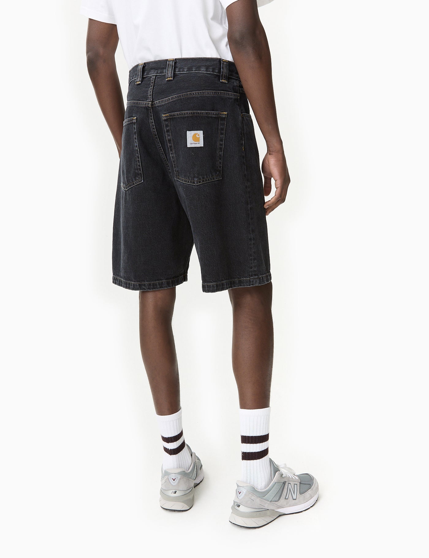 Carhartt WIP Brandon Short Black Stone Washed Urban Excess. URBAN EXCESS