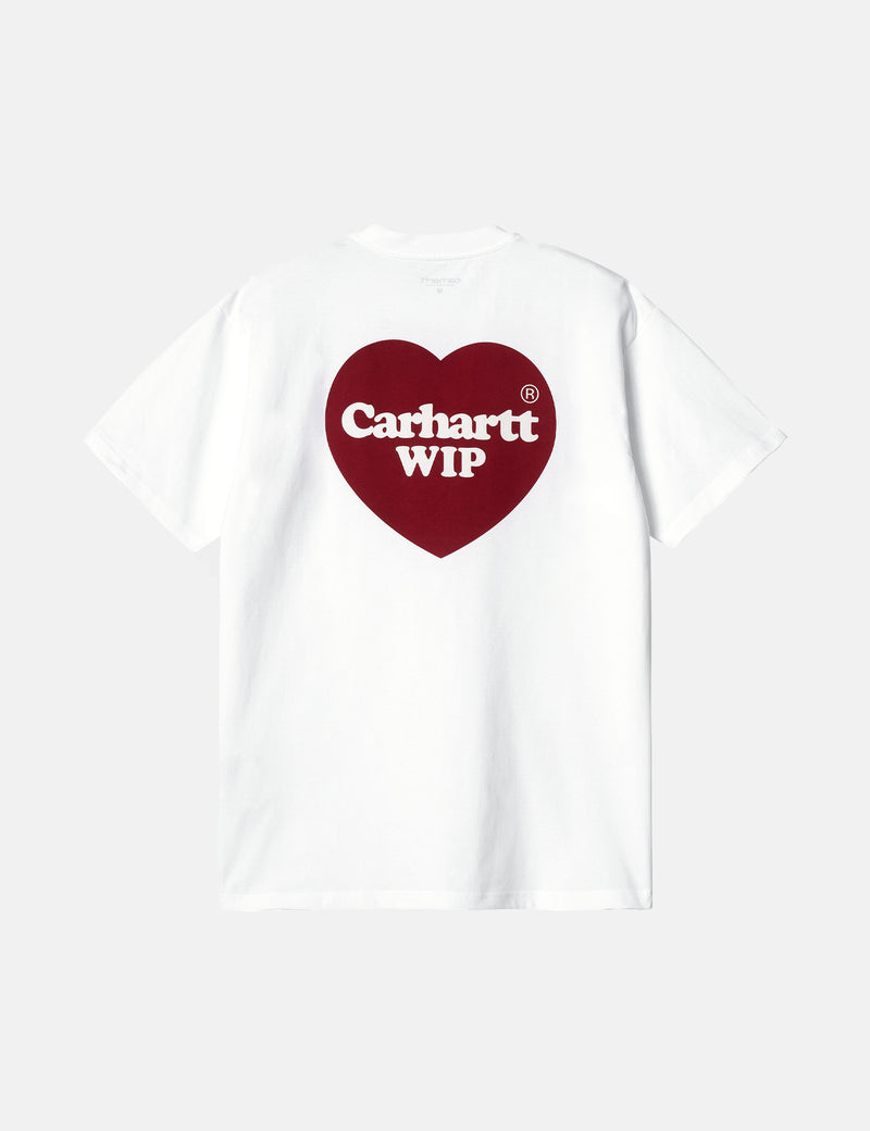Carhartt-WIP Double Heart T-Shirt Excess. – Urban (Organic) - I URBAN White EXCESS