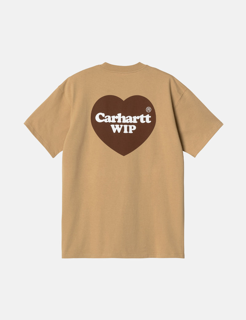 Carhartt-WIP Double Heart T-Shirt (Organic) - Dusty Hamilton Brown