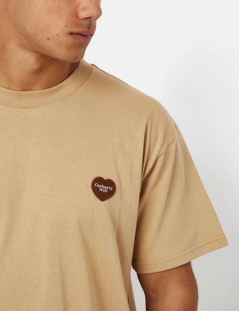 Carhartt-WIP Double Heart I Dusty – Hamilton EXCESS T-Shirt Excess. URBAN Brown (Organic) Urban 