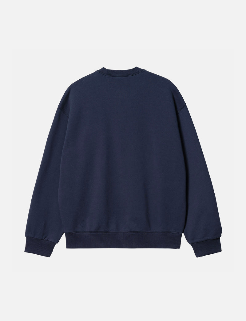 Carhartt-WIP Heart Patch Sweatshirt - Blue