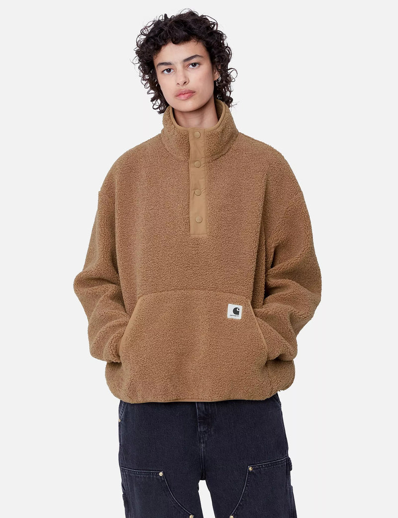 Carhartt WIP Women's Elliot High Neck Fleece Liner - Peanut Brown