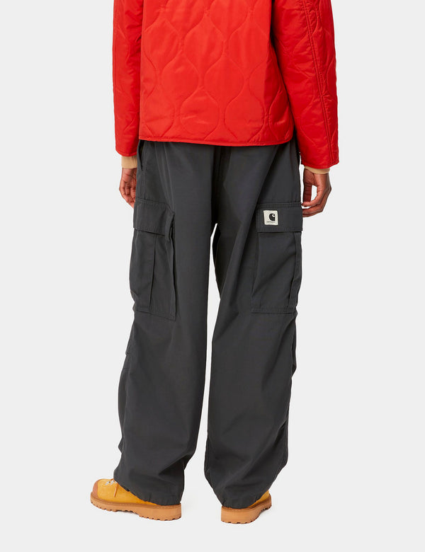 Carhartt-WIP Women's Jet Cargo Pant - Vulcan Grey Rinsed