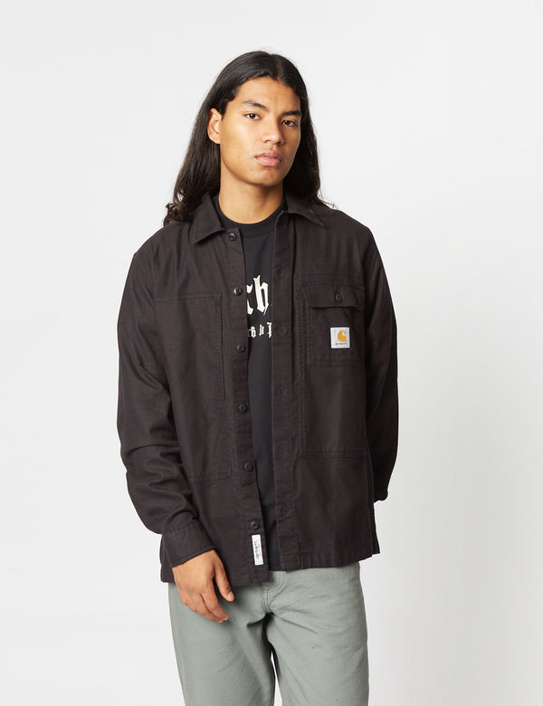 Carhartt WIP Charter Long Sleeve Shirt (Loose) - Black