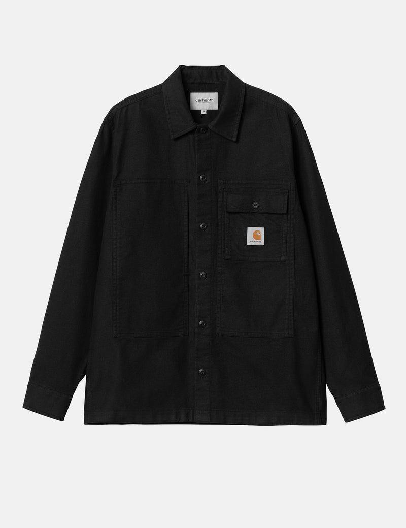 Carhartt WIP Charter Long Sleeve Shirt (Loose) - Black