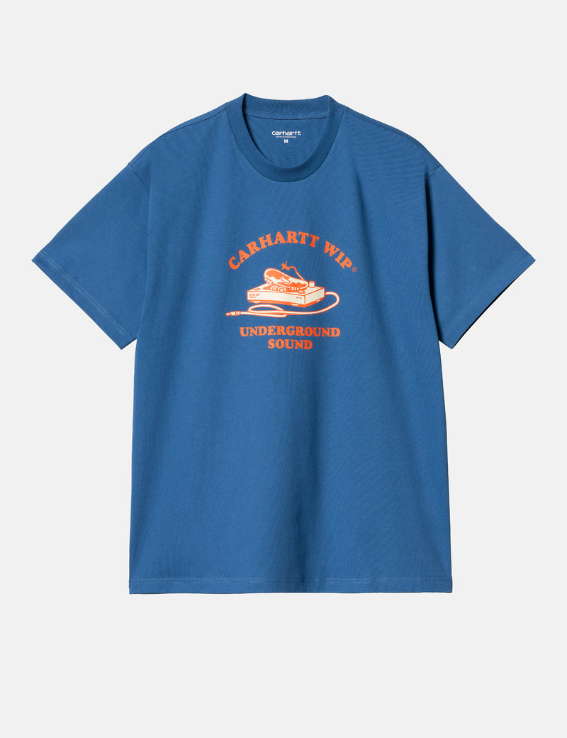 Carhartt-WIP Underground Sound T-Shirt (Organic) - Liberty Blue