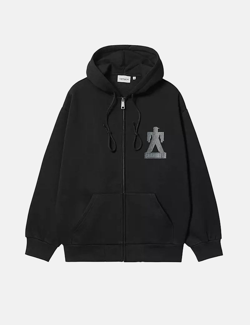 Carhartt-WIP Hooded Built Sweat Jacket - Black