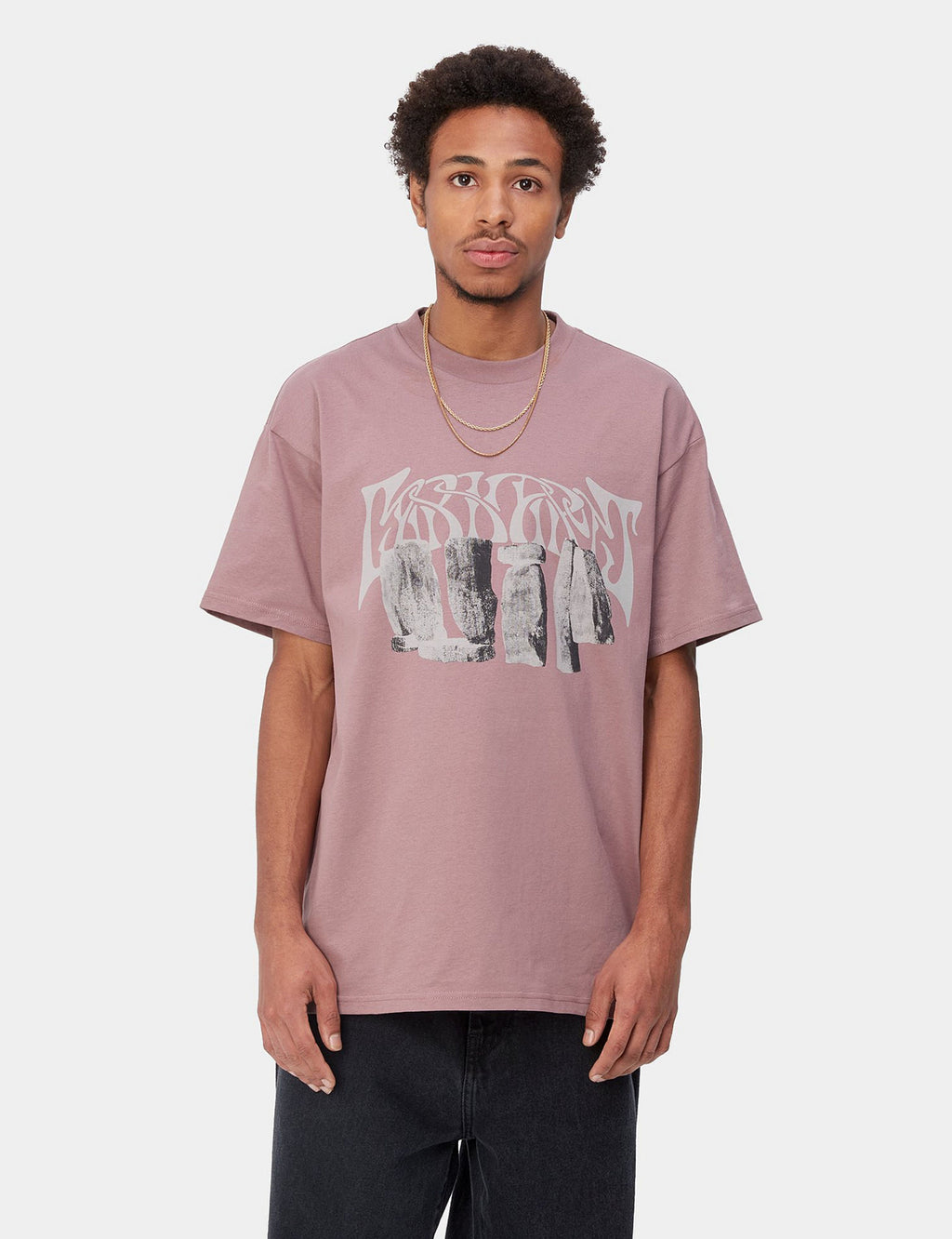 Carhartt-WIP Pagan T-Shirt (Organic) Daphne Pink/Beige | Urban Excess ...