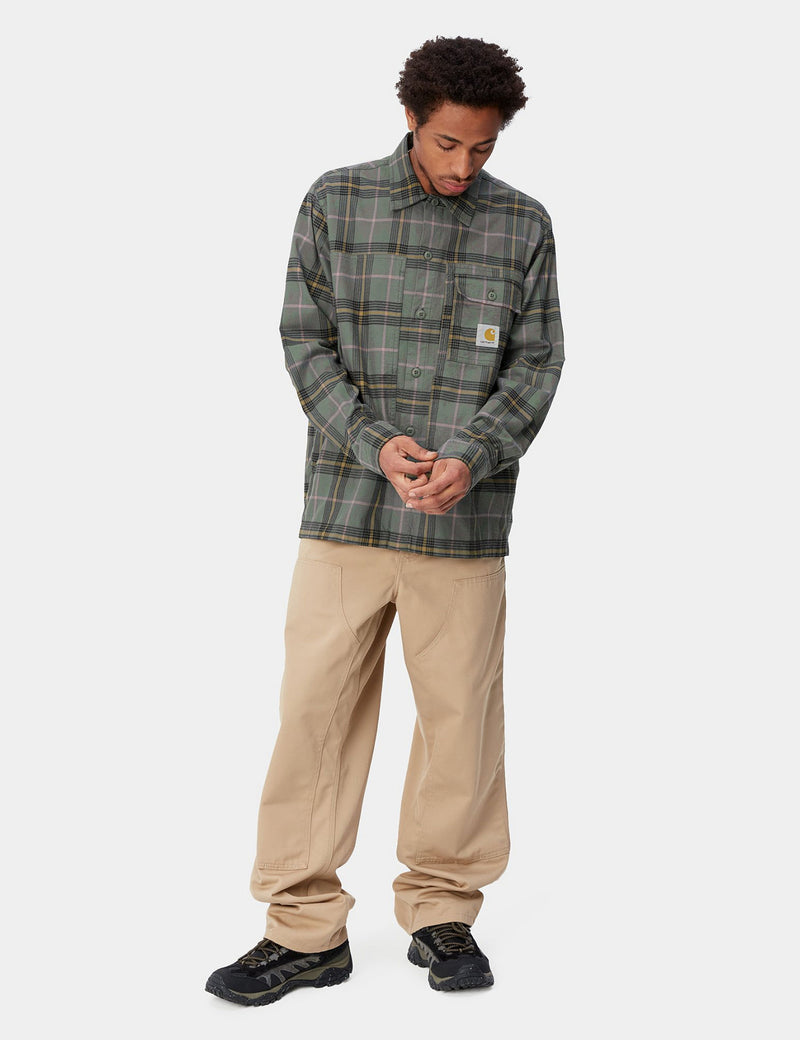 Carhartt-WIP Hadley Check Shirt - Jura Green