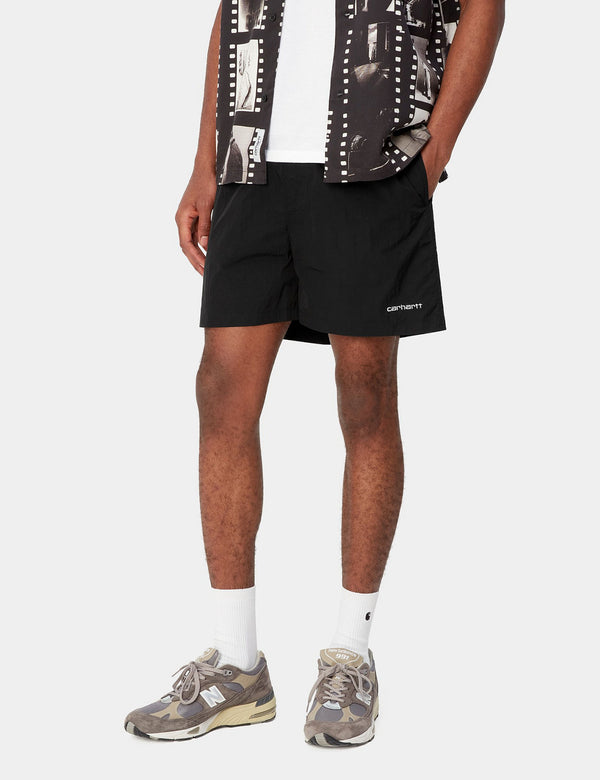 Carhartt-WIP Tobes Swim Trunks - Black/White