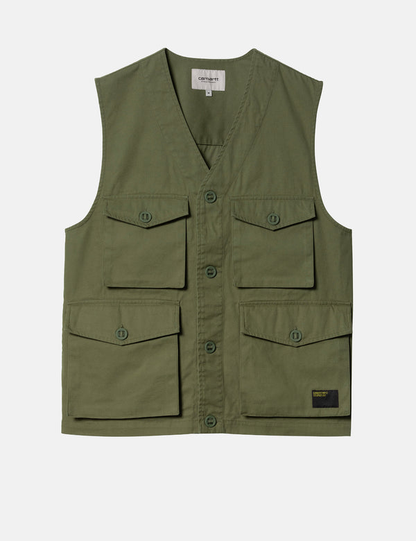 Carhartt-WIP Unity Vest - Dundee Green Heavy Enzyme Wash